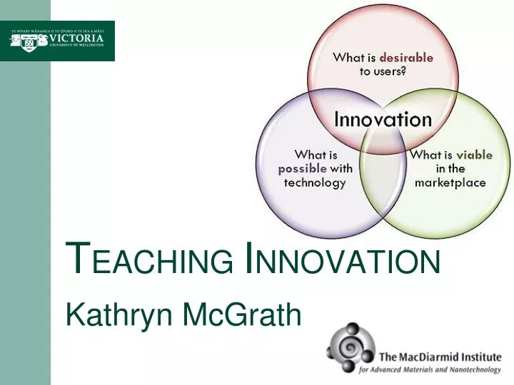 t eaching i nnovation kathryn mcgrath