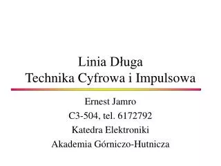 linia d uga technika cyfrowa i impulsowa