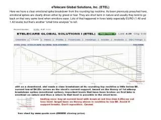 eTelecare Global Solutions, Inc. (ETEL)