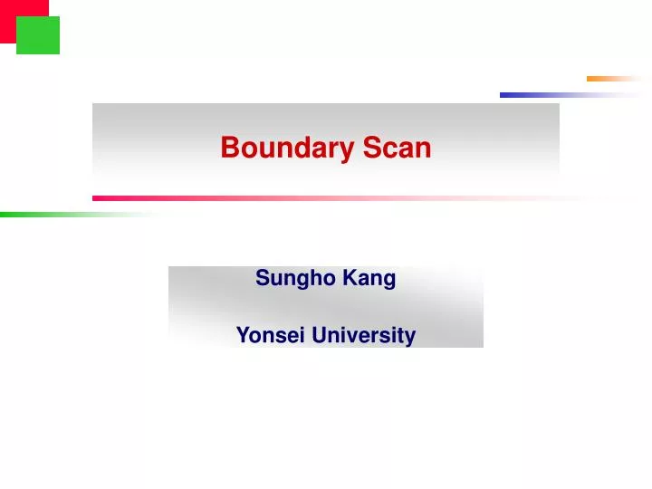 boundary scan