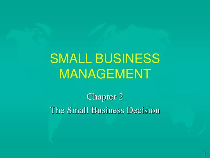 small business management