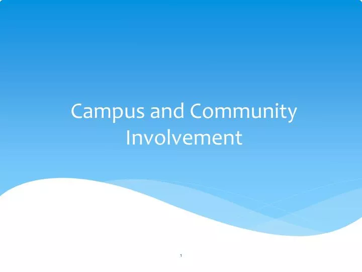 campus and community involvement