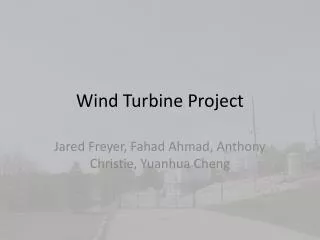 Wind Turbine Project