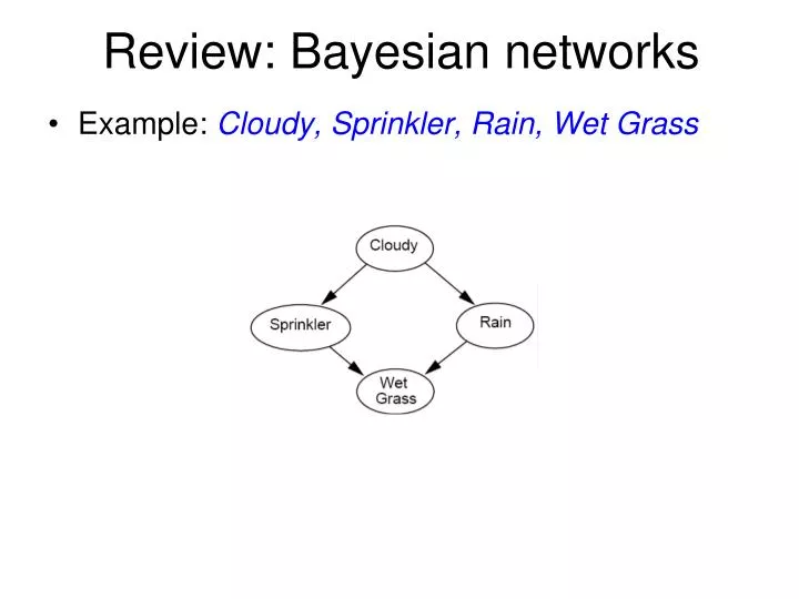review bayesian networks