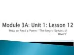PPT - Module 1: Unit 1, Lesson 12 PowerPoint Presentation, free ...