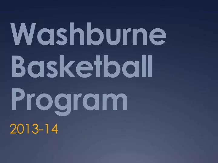 washburne basketball program