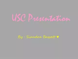 USC Presentation