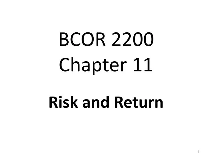 bcor 2200 chapter 11