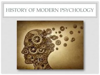 History of modern psychology