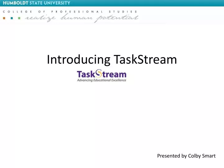 introducing taskstream