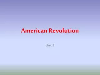 american revolution
