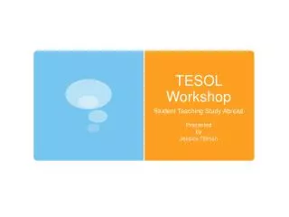 TESOL Workshop