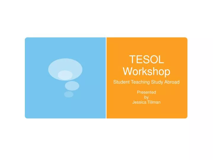 tesol workshop