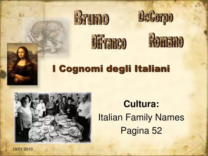 i cognomi degli italiani