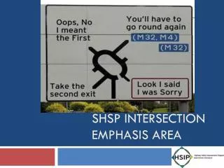 Shsp INTERSECTION EMPHASIS AREA