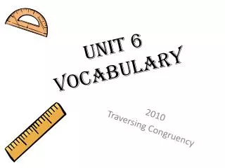 Unit 6 Vocabulary