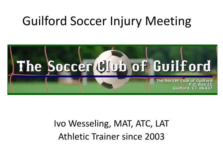 guilford soccer injury meeting