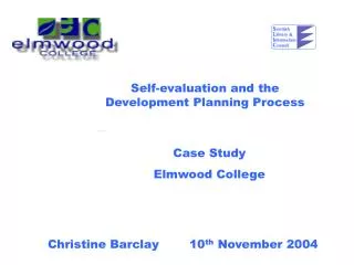 Self-evaluation and the Development Planning Process