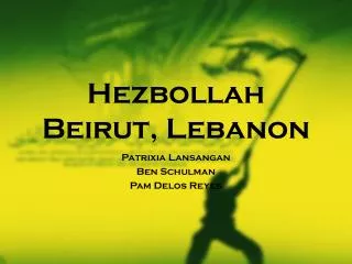 Hezbollah Beirut, Lebanon
