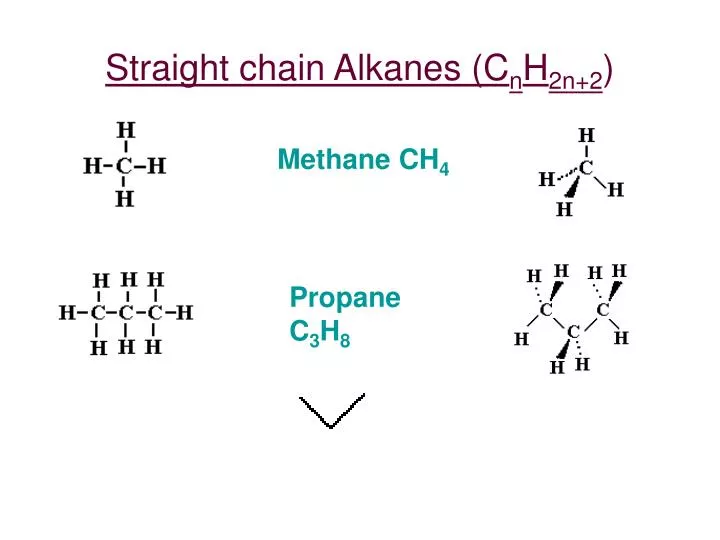 straight chain alkanes c n h 2n 2
