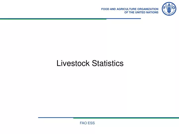 livestock statistics
