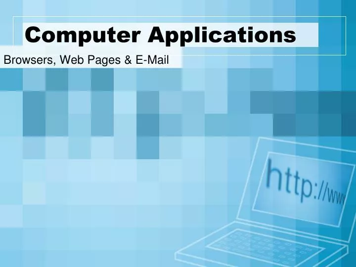 computer applications