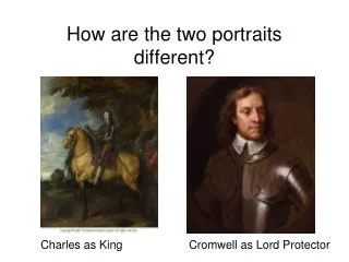 How are the two portraits different?