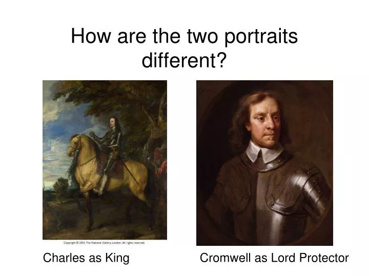 how are the two portraits different