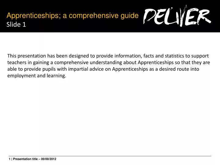 apprenticeships a comprehensive guide slide 1