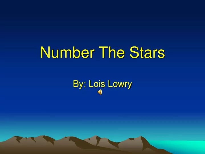 number the stars