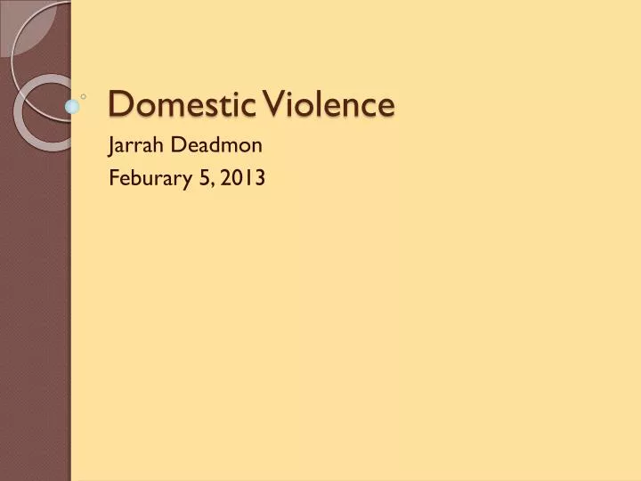 domestic violence