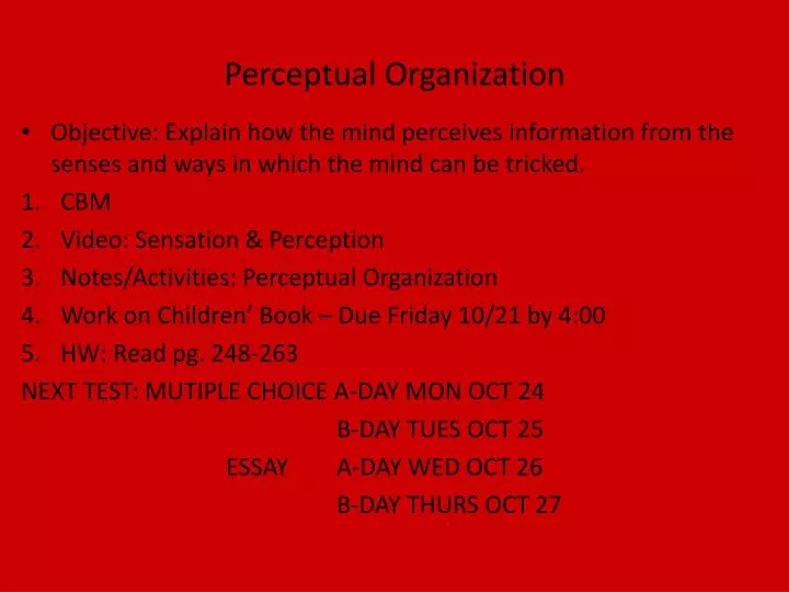perceptual organization