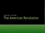 The American Revolution - slide 1