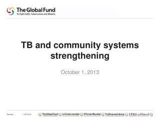 TB and community systems strengthening