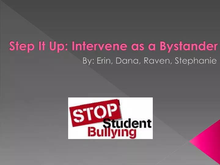 step it up intervene as a bystander