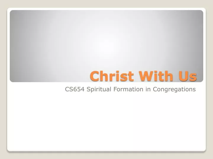 christ with us