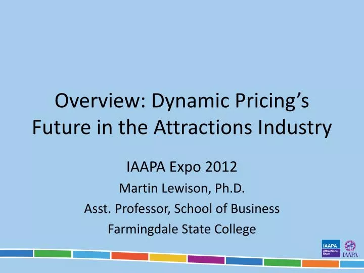 overview dynamic pricing s future in the attractions industry