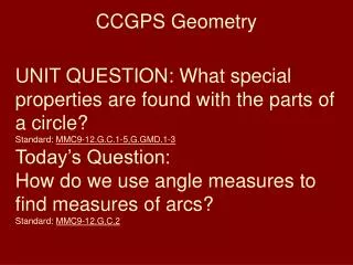 CCGPS Geometry