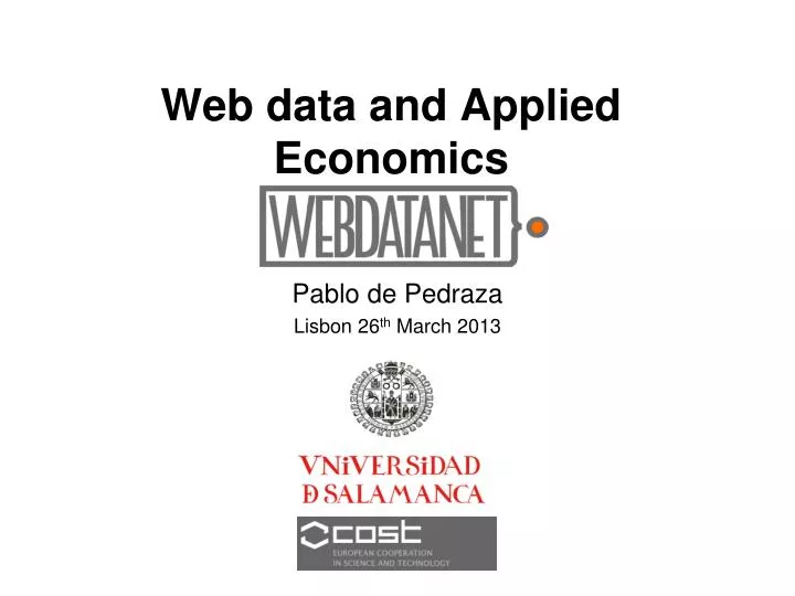 web data and applied economics