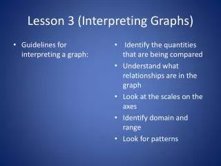 lesson 3 interpreting graphs