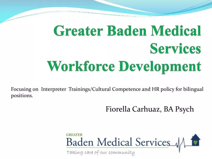greater baden medical services workforce development