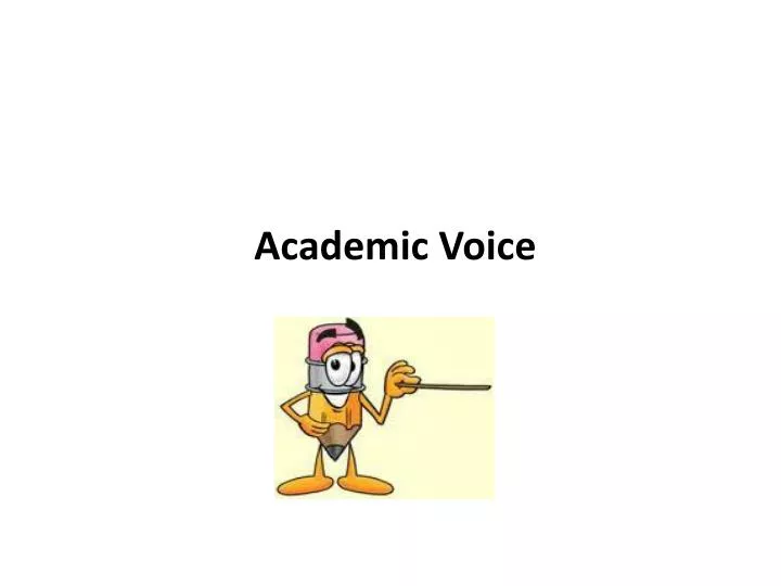 academic voice