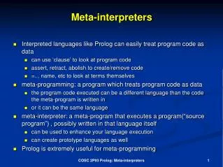 Meta-interpreters