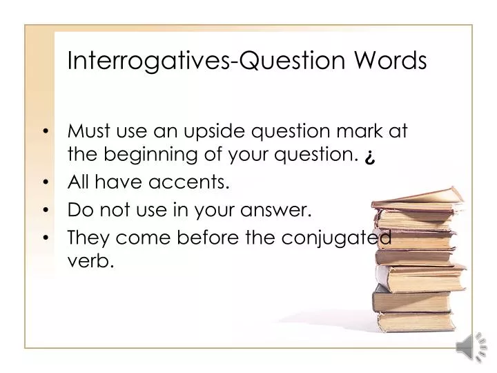interrogatives question words