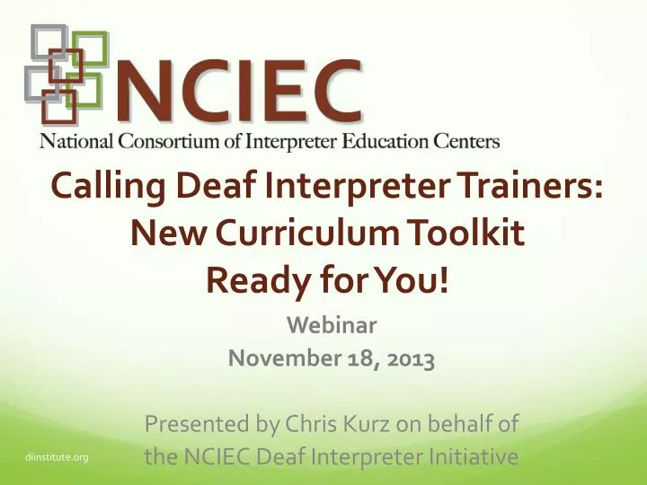 calling deaf interpreter trainers new curriculum toolkit ready for you