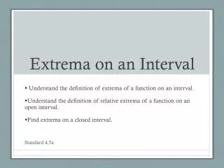 extrema on an interval