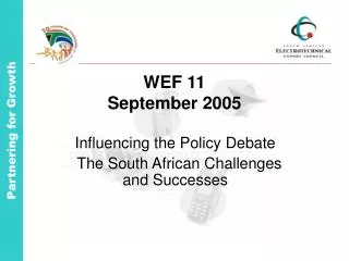 WEF 11 September 2005