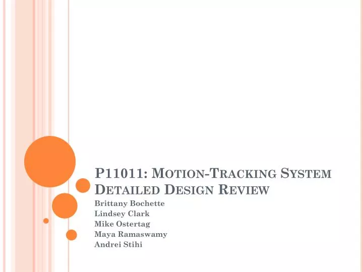 p11011 motion tracking system detailed design review