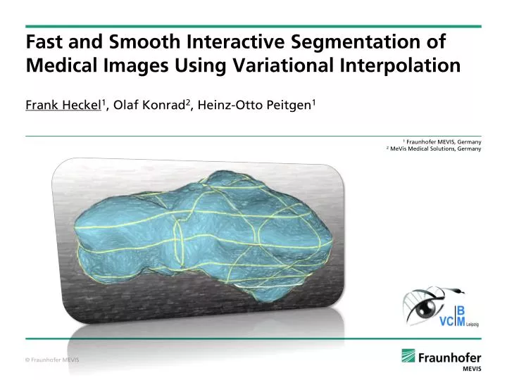 fast and smooth interactive segmentation of medical images using variational interpolation