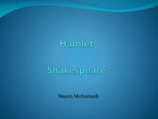 Hamlet Shakespeare